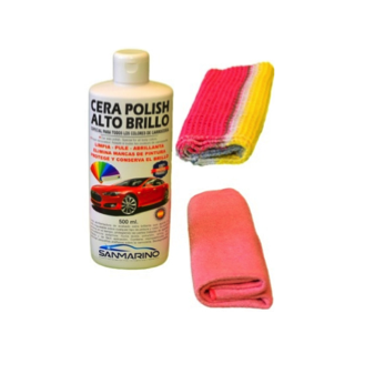 Cera Spray Alto Brillo Abarth Shine Car Cera 300ML Cera Coche